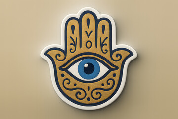 Mystical All-Seeing Eye 3D Sticker