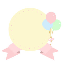 文字入れできる手描きのかわいい周年記念メダル