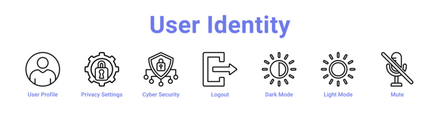 -User Identity Icon Banner and Collection