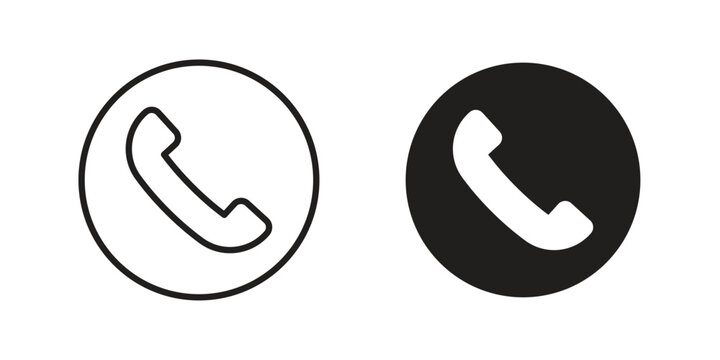 Call icons for graphic design, logo, Web site, social media, UI, mobile app, vector illustration