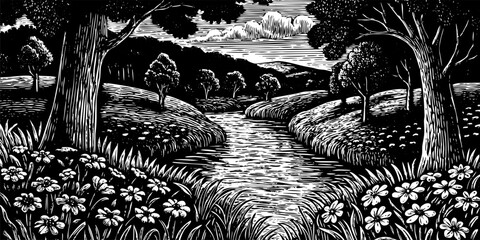 Fototapeta premium Eco-Friendly Forest Landscapes