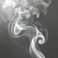 smoke on white background
