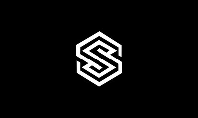 Modern Geometric Letter S Logo Design.