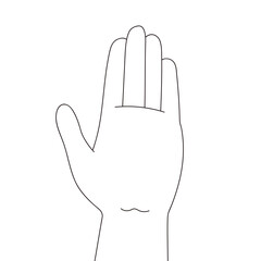 挙手しているイラスト素材