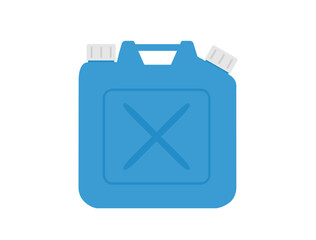 灯油をいれる青いポリタンクのイラスト