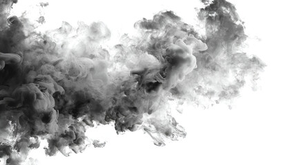 A diffuse smoke overlay on a white background, creating a foggy and atmospheric effect.