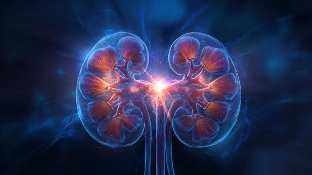 human kidney background
