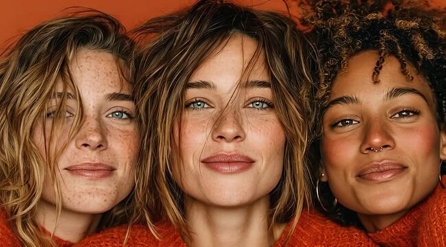 Amigas Felizes Expressando Alegria Genuina e Conexao Emocional em Momento Autentico de Amizade e Bem Estar