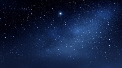 Obraz premium starry sky background with stars and the mysterious bright star