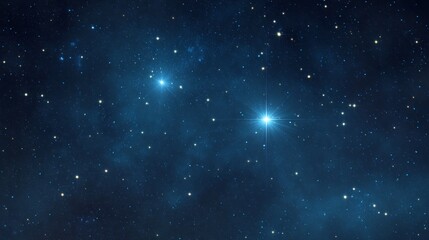 starry sky background with stars and the mysterious bright star