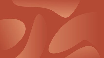 Abstract fluid shapes in warm terracotta and earthy brown tones.