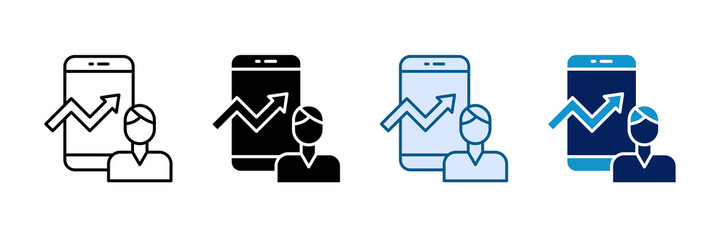 Influencer Trendsetter Icon Set Multiple Style Collection