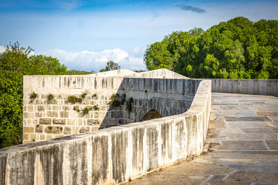 eurymedon-aspendos bridge, antalya, turkiye, turkey, old bridge
