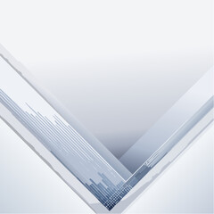 Dynamic abstract background concept with modern geometric shapes and layered design, ideal for technology, business presentations, or corporate branding applications