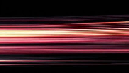 Abstract light streaks dynamic lines of color on a dark background
