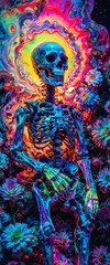 Psychedelic skeleton