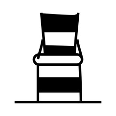 black and white chair vector