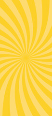 Fototapeta premium イエローの集中線の背景イラスト