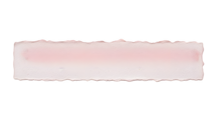 Torn paper strip with soft pink gradient on isolated black background