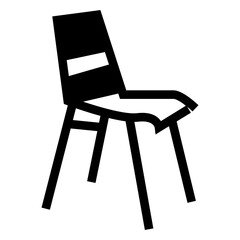black and white chair furniture interior home vector