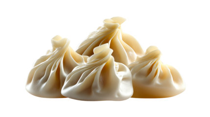 Delicious and freshly prepared traditional soup dumplings with intricate pleats, perfect for food blogs, restaurant menus, culinary presentations, or cooking advertisements showcasing