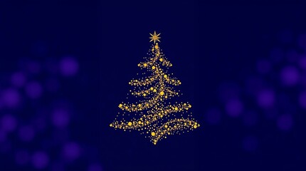 christmas tree on a blue background