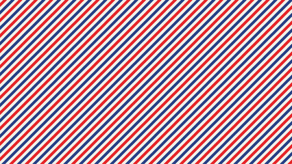 Naklejka premium Seamless air mail diagonal line pattern with red and blue stripes. Vector illustration.