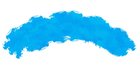 Obraz premium Abstract blue watercolor stroke forming a graceful curve, a versatile artistic splash element for modern designs, digital art, and decorative illustrations