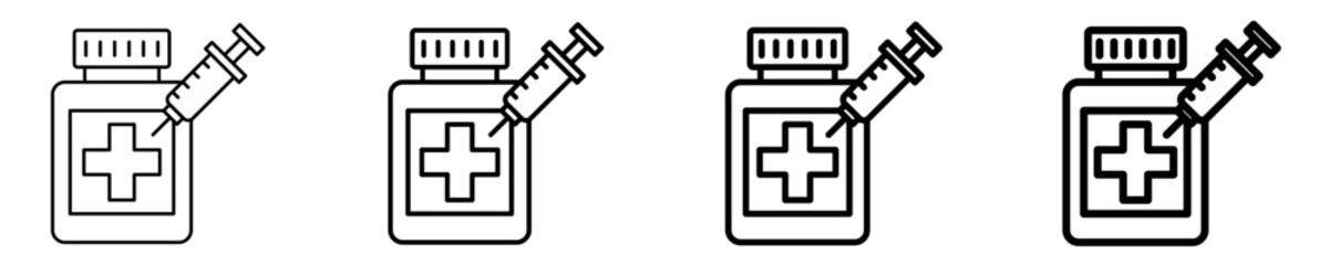 Obraz premium Injection Icon Set Different Style Collection