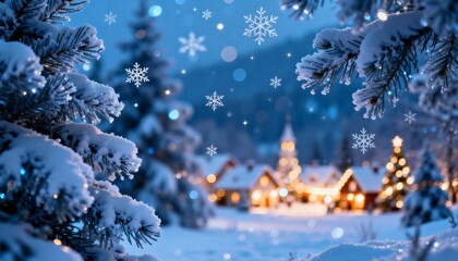 christmas tree in the night