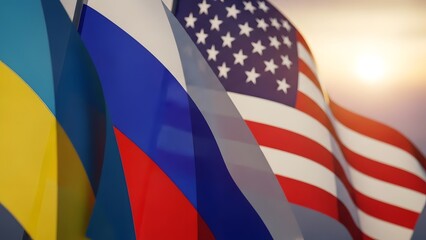 Flags of ukraine colombia sweden and the united states