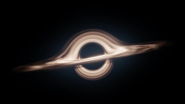 ブラックホールCGのループアニメーション