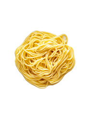 Freshly Cooked Spaghetti Twisted into a Beautiful Nest Formation