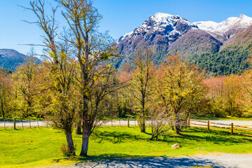 On the Road, Cerro Tronador, Bariloche, Rio Negro Province, Patagonia, Argentina