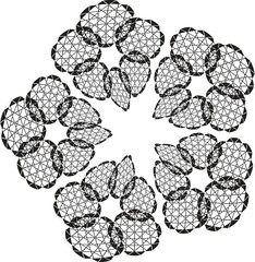 Abstract Mandala Vector Art, Stencil Mandala Design, Monochrome Mandala Vector, Geometric Mandala Illustration, Minimal Mandala Artwork, Decorative Mandala Vector, Modern Mandala Stencil Art, Symmetri