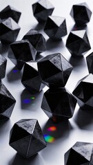 Abstract radial prism light rays with colorful spectrum explosion and bokeh effect