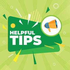 Helpful tips colorful background template, Helpful tips  background 
