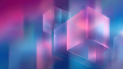 Gradient glass morphism background cyan and magenta gradient on blurred background
