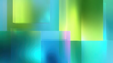  glass morphism background with neon green and cyan on blurred background 