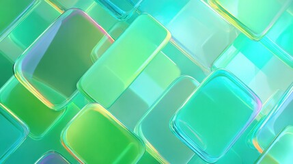 Gradient glass morphism background with neon green on blurred background