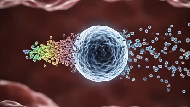 Stem cell therapy concept, differentiation into various cell types