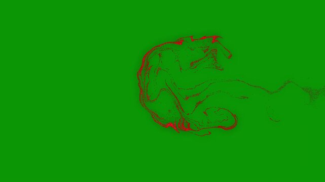 A green screen with white background and red heart on it arrow deer lizard drawing of man animated chromakey background depth emotion scene frame expression creative style layers colorful