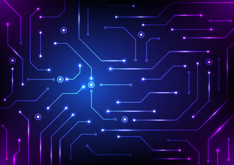 Digital Abstract Circuit Background. Design for futuristic circuits data flow innovative cyberpunk technology system interface virtual abstract.