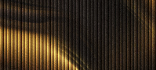 Golden Stripe Texture: An elegant vertical stripe texture with a warm, golden hue cascades across a sleek surface, creating a visual symphony of light and shadow, evoking a sense of luxury. © Progotibd303