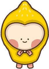 Cartoon illustration of a lemon character.