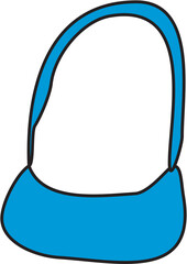 blue bag vector for women
