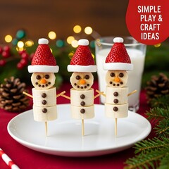 Cute Snowman Christmas Treats on Sticks for Holiday Party