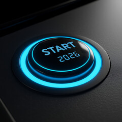 Fototapeta premium Ignite the Future Starting 2026 with a Powerful New Beginning
