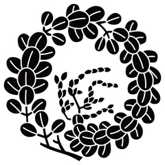 	家紋です。萩の枝丸といいます。