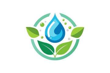 Fototapeta premium natural water care icon